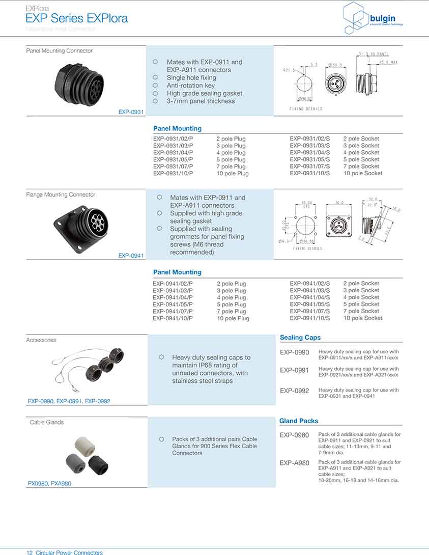 防爆系列連接器EXP-A911規格型號 防爆系列連接器EXP-A911規格型號