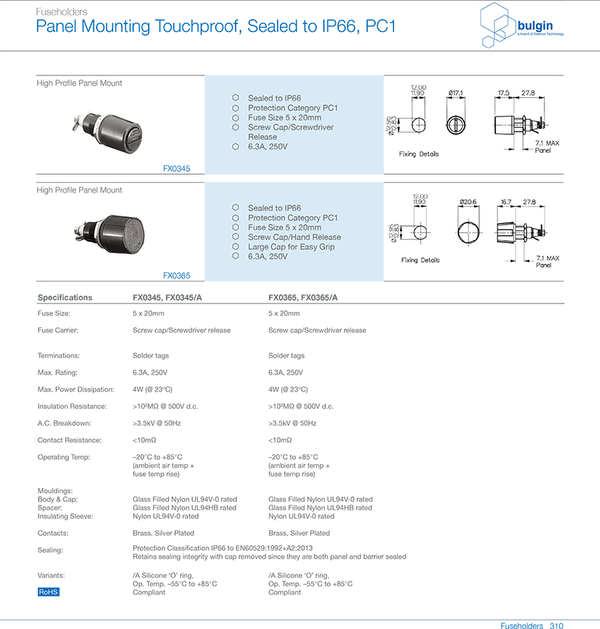 FX0365 IP66保險(xiǎn)絲座選型 FX0365 IP66保險(xiǎn)絲座選型