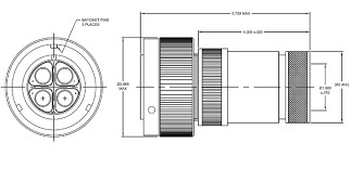 Buccaneer 9000系列IP68尺寸圖 Buccaneer 9000系列IP68尺寸圖